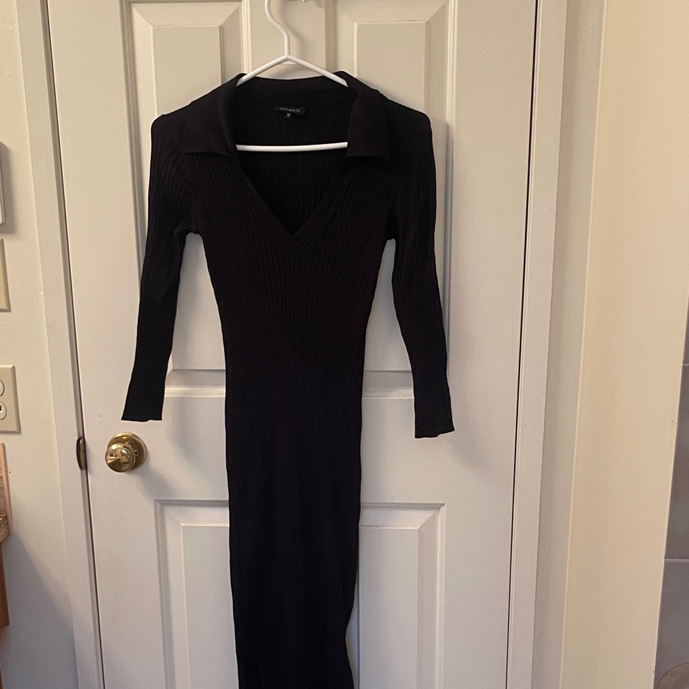 Dynamite Black Long Sleeve Dress Size Small